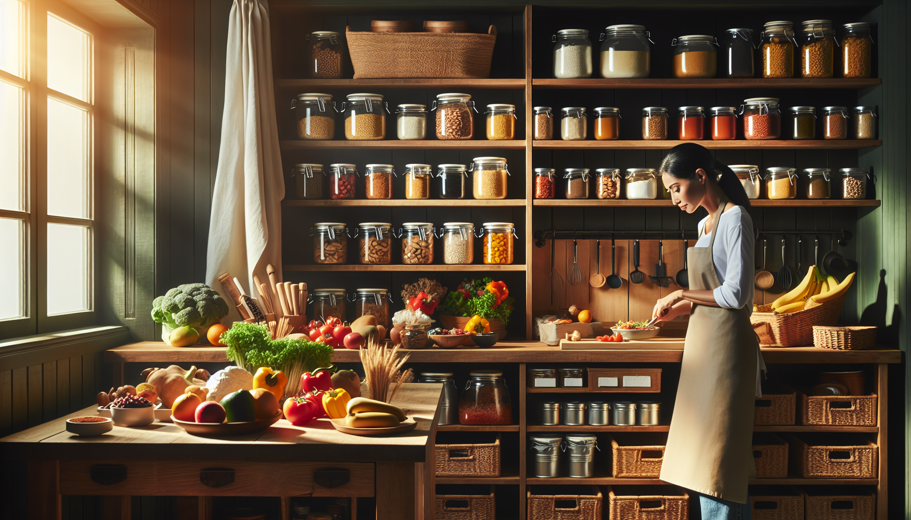 A colorful plate featuring balanced portions of proteins, grains, and fresh vegetables
