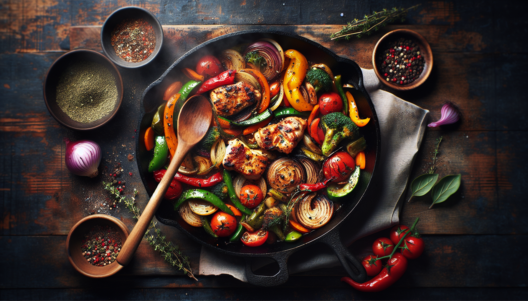 Quick and easy one-pot pasta dish being prepared on a kitchen stove