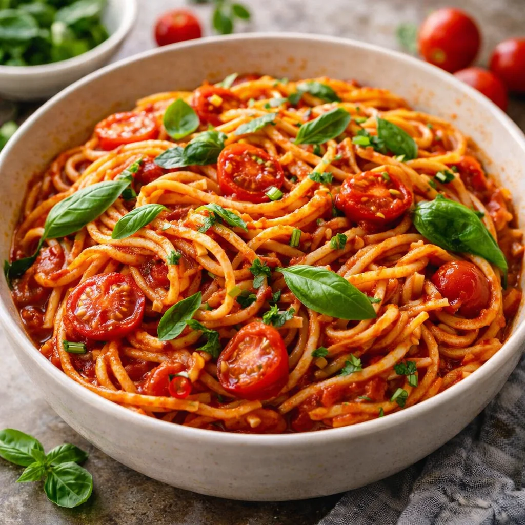 One-Pot Tomato Basil Pasta